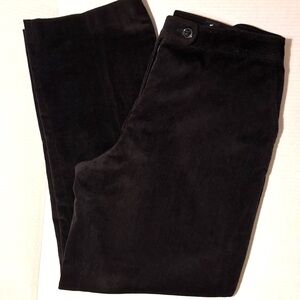 Dress Barn Women’s Black Straight Leg Corduroy Elegant Pants